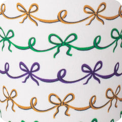 Mardi Gras Bows Slim Can Coolie