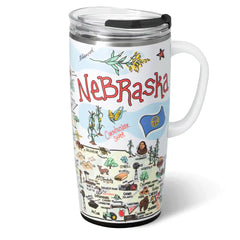 Nebraska Travel Mug 22oz