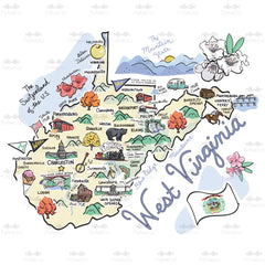 West Virginia Medium Iced Cup Coolie