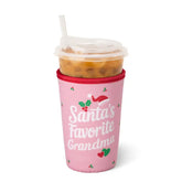Santa's Favorite Grandma Medium Iced Cup Coolie