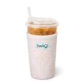 Saddle Stitch Cream Medium Iced Cup Coolie