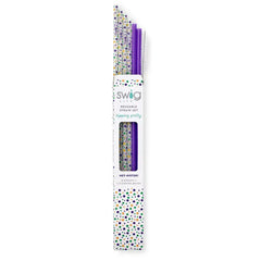 Hey Mister! + Purple Reusable Straw Set