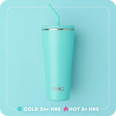 Saturdays in Auburn Straw Tumbler 32oz