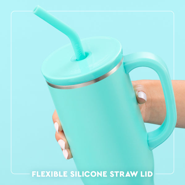 Swig Life 30oz Mega Mug with Straw Lid - spill resistant, removable slider lid