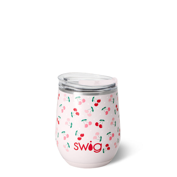 Swig Life 12oz Cherry Pie Insulated Stemless Wine Cup