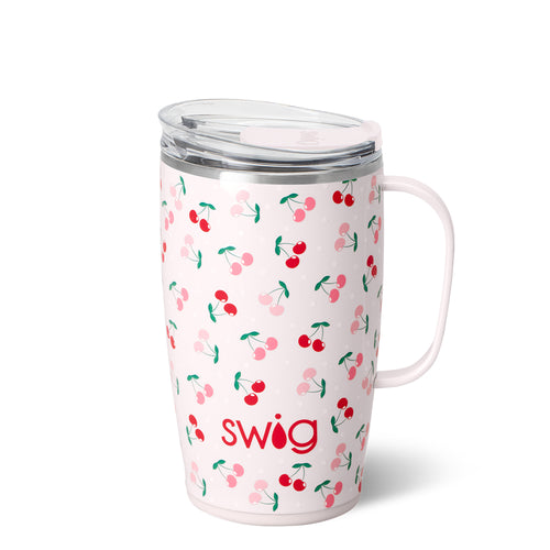 Swig Life 18oz Cherry Pie Insulated Travel Mug with Handle