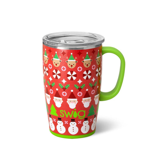 Swig Life 18oz Christmas Crew Insulated Travel Mug with Handle