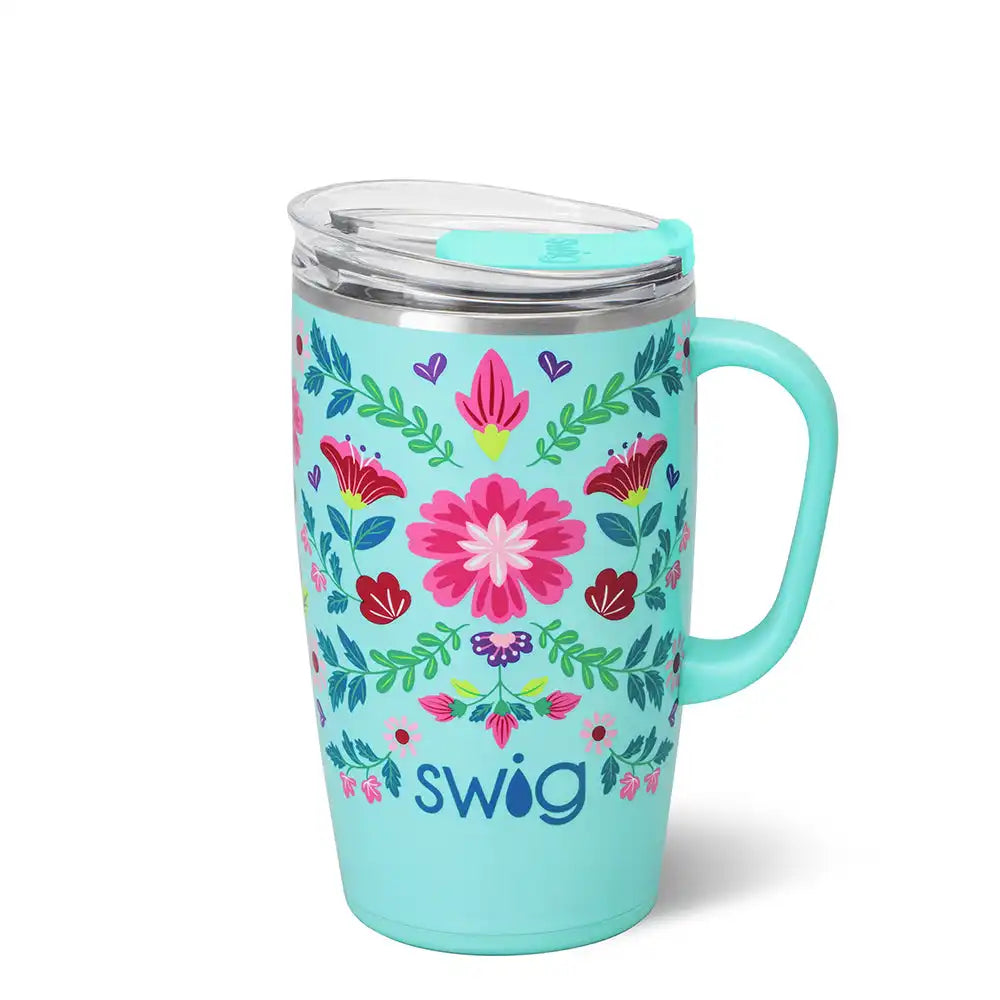Flora Azul Travel Mug 18oz