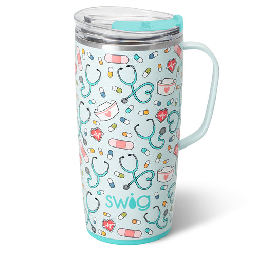 Swig Life 22oz Scrub Life Insulated Travel Mug with Handle