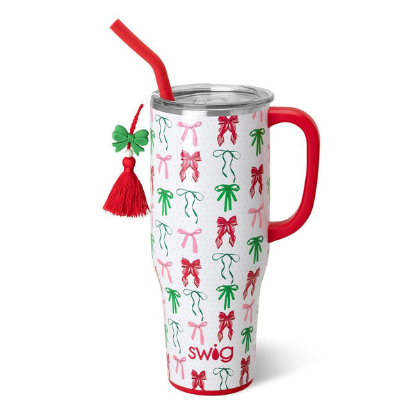 Swig Life 40oz Ribbons and Bows Insulated Mega Mug with Handle