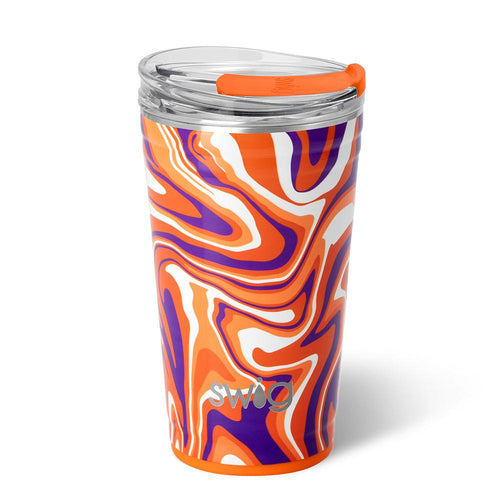 Swig Life 24oz Fanzone Orange + Purple Party Cup