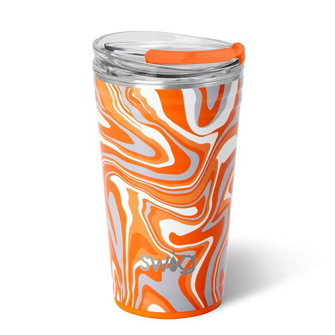 Fanzone Royal + Orange Straw Tumbler (32oz)