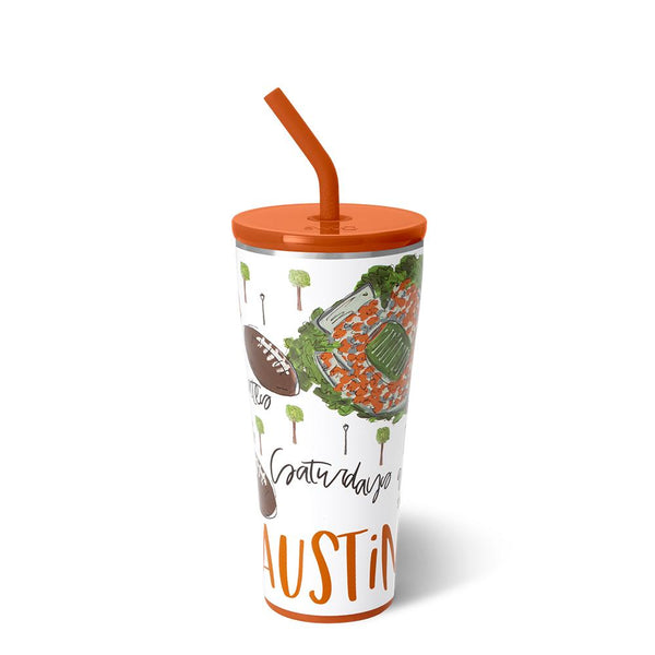 Swig Life 32oz Saturdays in Austin Insulated Straw Tumbler