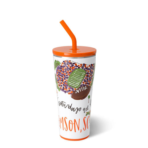 Swig Life 32oz Saturdays in Clemson Insulated Straw Tumbler