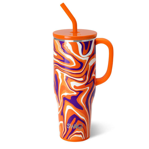 Swig Life 40oz Fanzone Orange + Purple Mega Mug