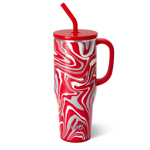 Swig Life 40oz Fanzone Red + Grey Insulated Mega Mug