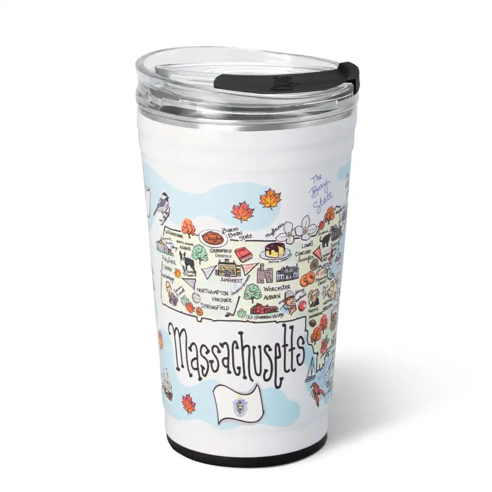 Massachusetts Party Cup 24oz