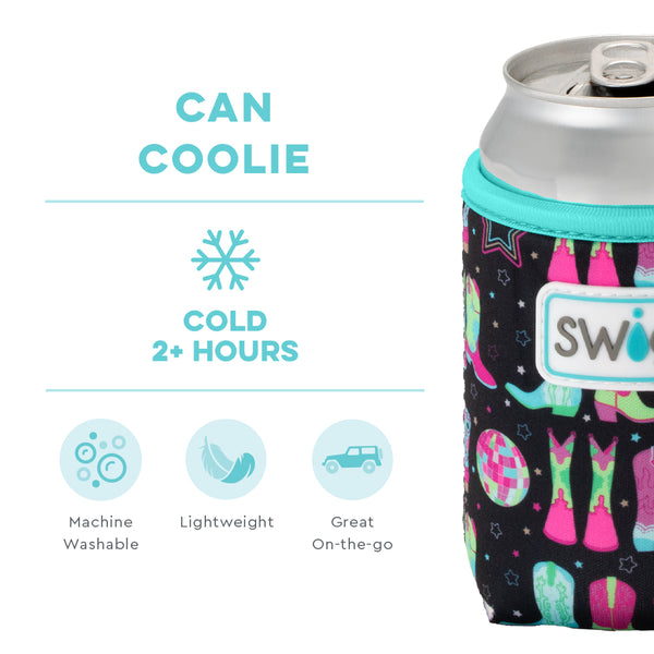 Swig Life Disco Cowgirl Insulated Neoprene Can Coolie temperature infographic - cold 2+ hours