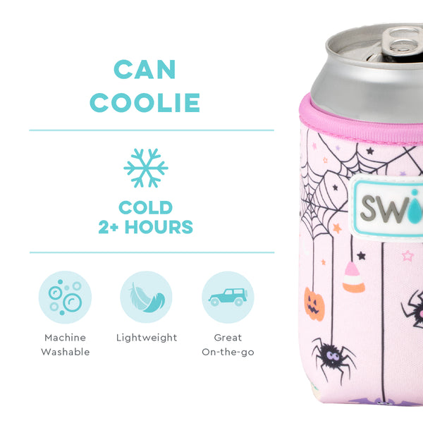 Swig Life Sweet and Spooky Insulated Neoprene Can Coolie temperature infographic - cold 2+ hours