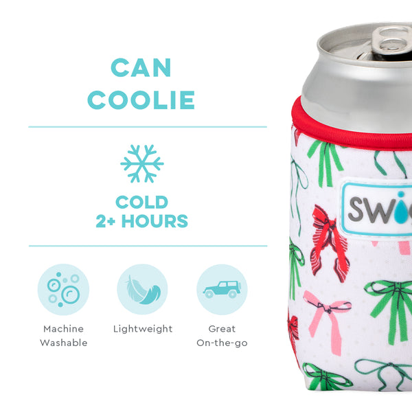 Swig Life Ribbons and Bow Insulated Neoprene Can Coolie temperature infographic - cold 2+ hours