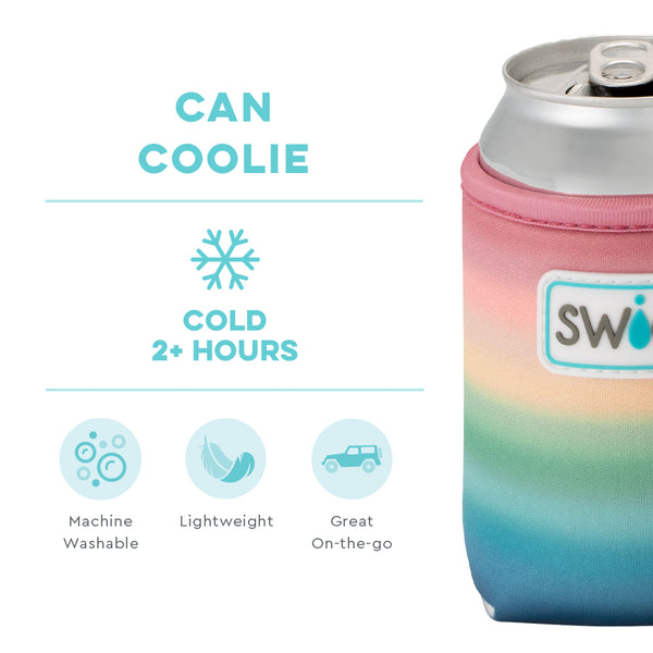 Swig Life Sunset Insulated Neoprene Can Coolie temperature infographic - cold 2+ hours