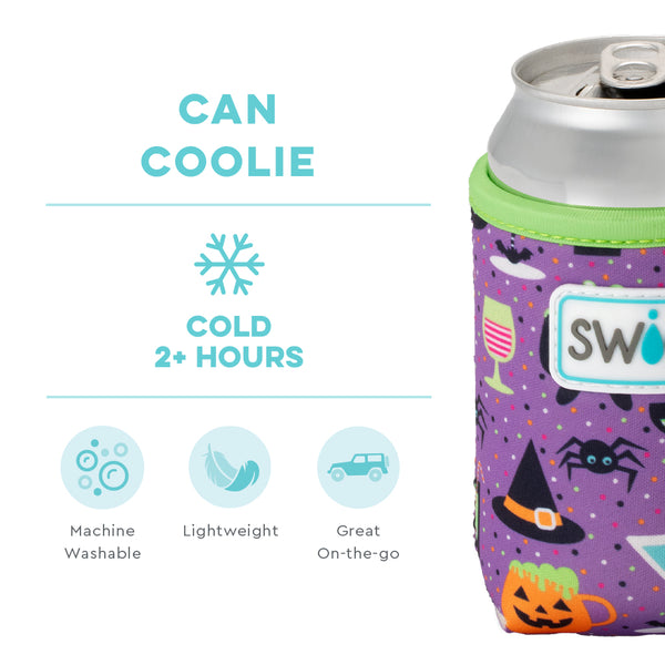 Swig Life Witches Brew Insulated Neoprene Can Coolie temperature infographic - cold 2+ hours