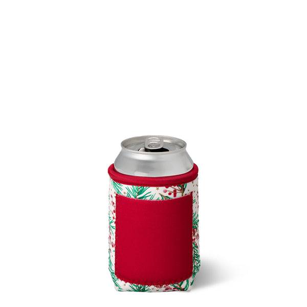 Swig Life Winterberry Insulated Neoprene Can Coolie with Storage Pocket