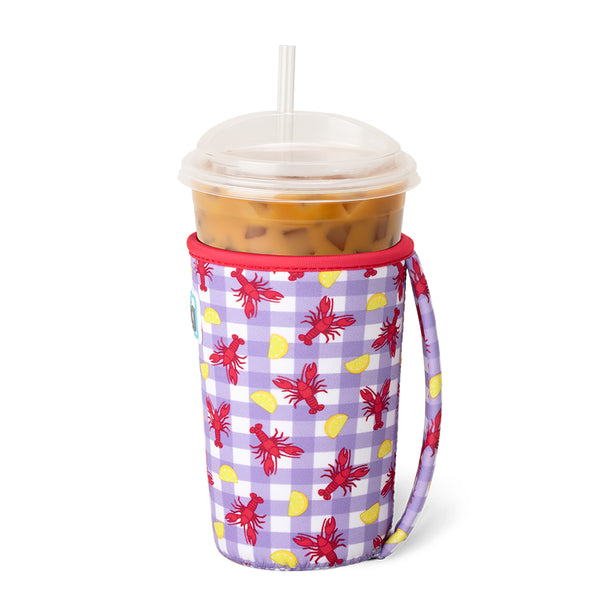 Swig Life Let the Good Times Boil Insulated Neoprene Iced Cup Coolie with hand strap