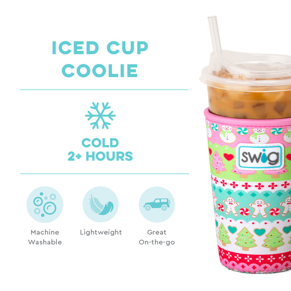 Swig Life Cookie Jar Insulated Neoprene Iced Cup Coolie temperature infographic - cold 2+ hours