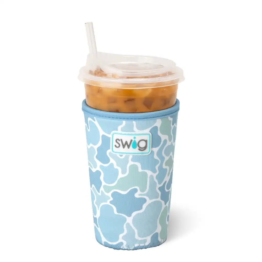 Saltwater Camo Medium Iced Cup Coolie