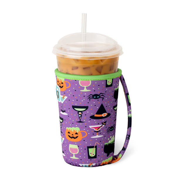 Swig Life Witches Brew Insulated Neoprene Iced Cup Coolie with hand strap