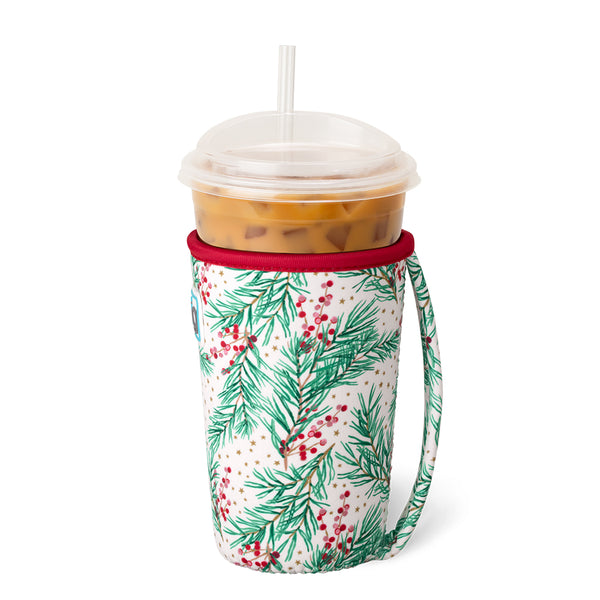 Swig Life Winterberry Insulated Neoprene Iced Cup Coolie with hand strap