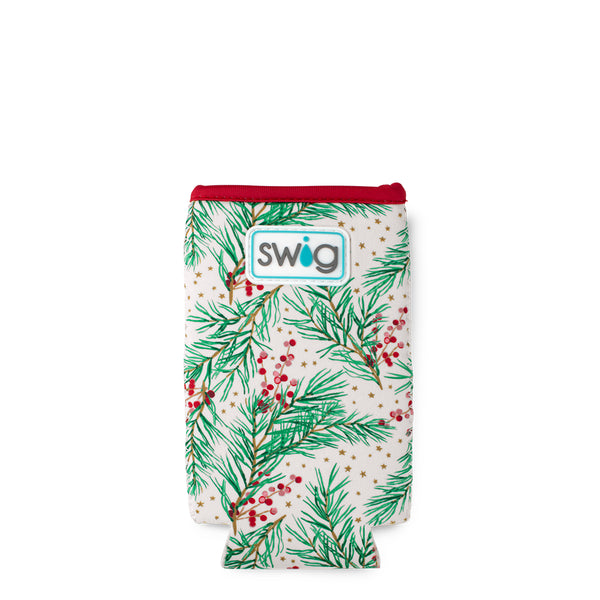 Swig Life Winterberry Insulated Neoprene Slim Can Coolie Flat Lay