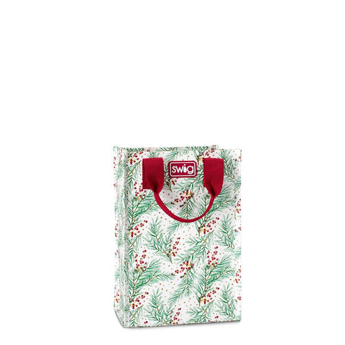 Swig Life Winterberry Laminated Tall Reusable Bag