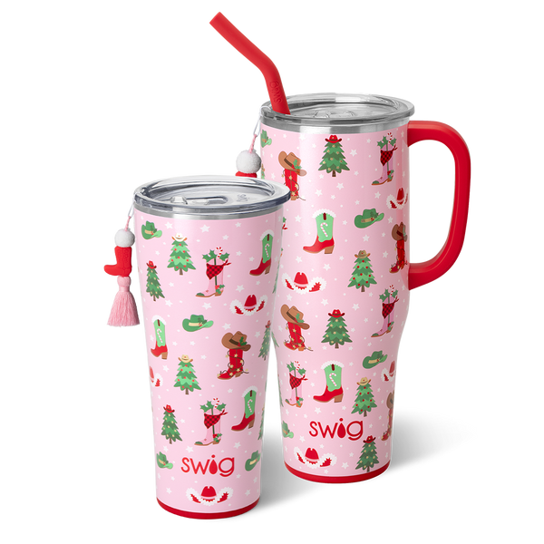 Swig Life Howdy Holidays Mega Set including a 32oz Tumbler and a 40oz Mega Mug