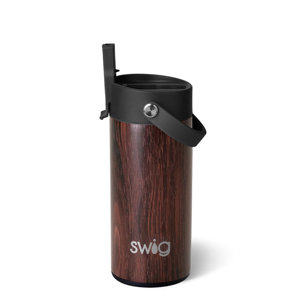 Swig Life 12oz Bourbon Barrel Insulated Flip + Sip Tumbler