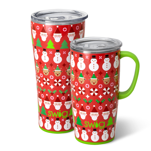 Swig Life Christmas Crew XL Set including a 22oz Travel Mug and a 32oz Tumbler