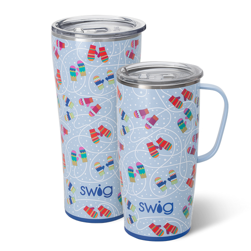 Swig Life Snow Day XL Set including a 22oz Travel Mug and a 32oz Tumbler