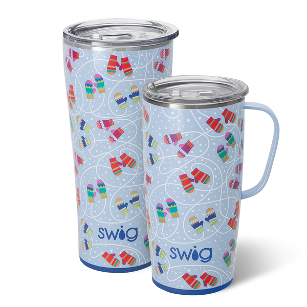 Swig Life Snow Day XL Set including a 22oz Travel Mug and a 32oz Tumbler