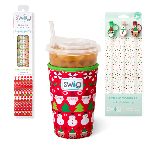 Christmas Crew Iced Cup Coolie