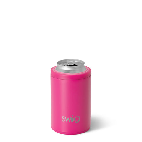 Hot Pink Skinny Can Cooler (12oz)