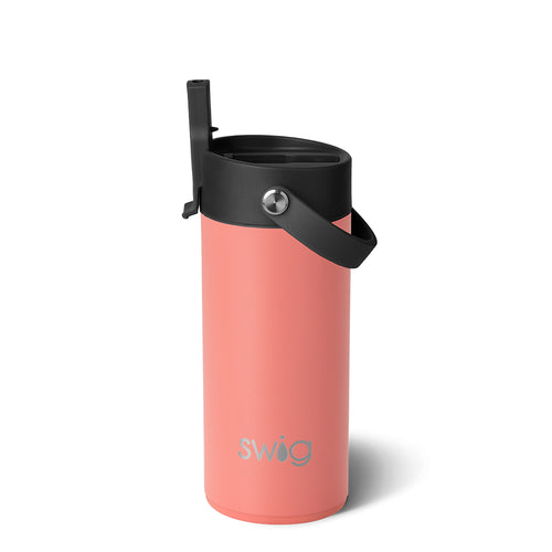 Swig Life 12oz Coral Insulated Flip + Sip Tumbler