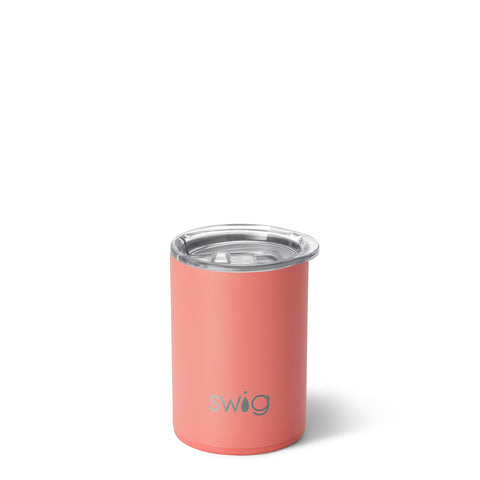 Coral Flip + Sip Slim Tumbler 12oz