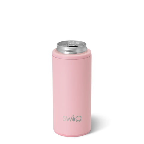 White Skinny Can Cooler (12oz)