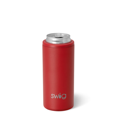 White Skinny Can Cooler (12oz)