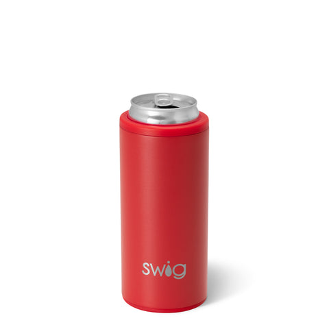 White Skinny Can Cooler (12oz)