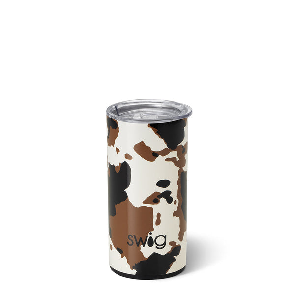 Swig Life 12oz Hayride Cow Print Insulated Slim Tumbler