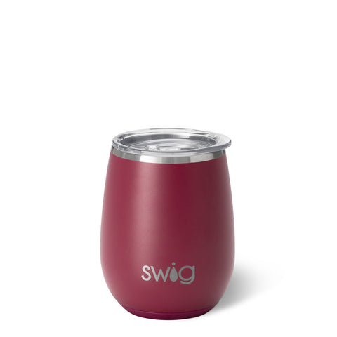 Red Stemless Wine Cup (14oz)