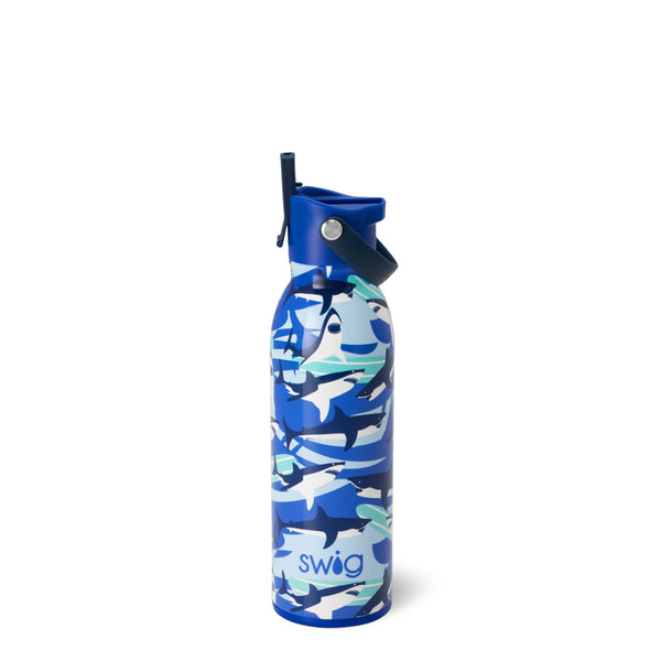 Swig Life 16oz Shark Fin Insulated Flip + Sip Cap Water Bottle