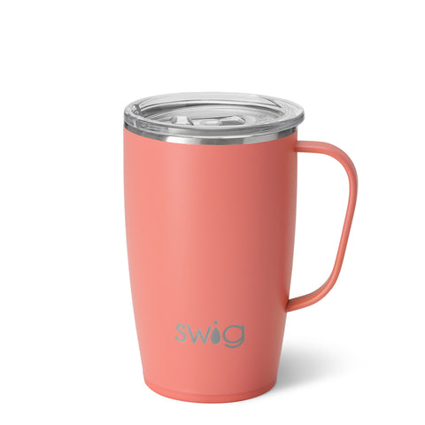 Coral Flip + Sip Slim Tumbler 12oz